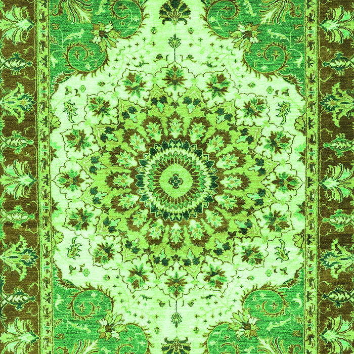 Machine Washable Abstract Green Modern Area Rugs, wshabs3279grn
