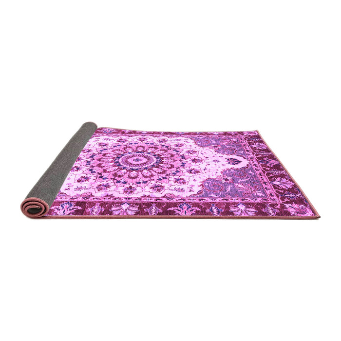 Sideview of Abstract Purple Modern Rug, abs3279pur