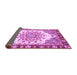 Sideview of Abstract Purple Modern Rug, abs3279pur