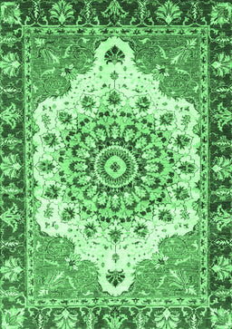 Abstract Emerald Green Modern Rug, abs3279emgrn