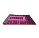 Sideview of Abstract Pink Modern Rug, abs327pnk