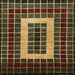 Square Abstract Red Modern Rug, abs327