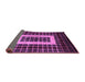 Sideview of Abstract Purple Modern Rug, abs327pur