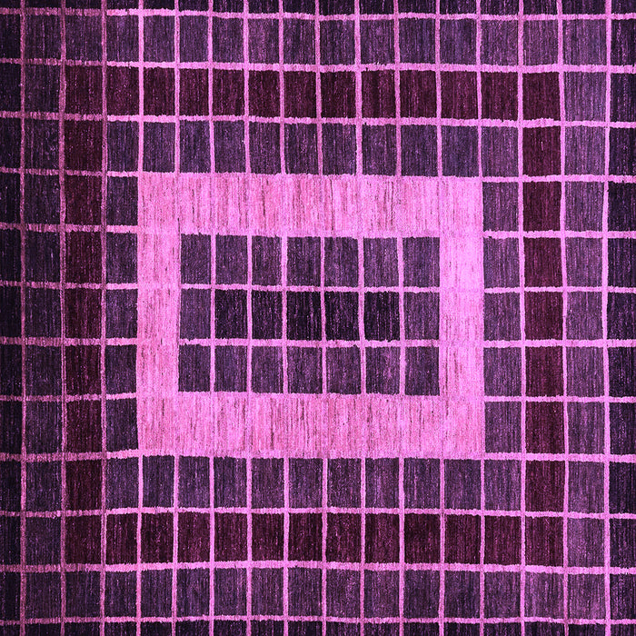 Square Abstract Purple Modern Rug, abs327pur