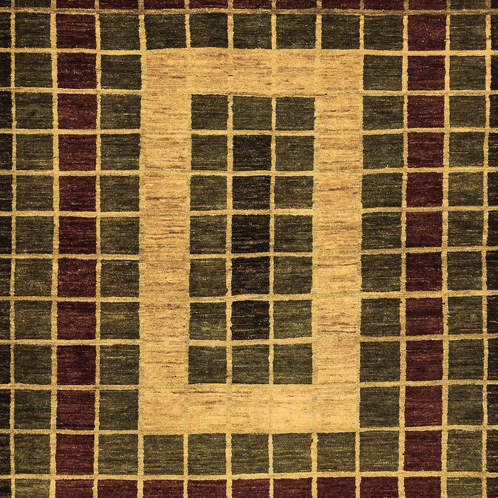 Machine Washable Abstract Brown Modern Rug, wshabs327brn