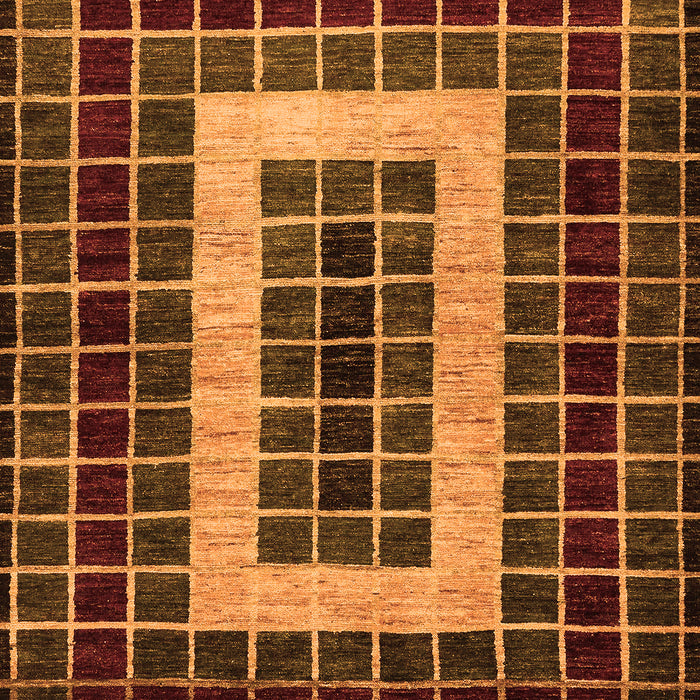 Machine Washable Abstract Orange Modern Area Rugs, wshabs327org