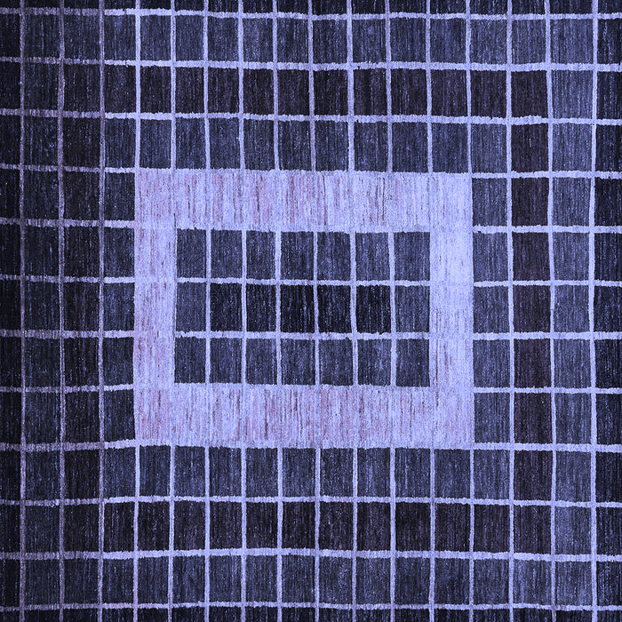 Square Machine Washable Abstract Blue Modern Rug, wshabs327blu