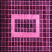 Square Abstract Pink Modern Rug, abs327pnk