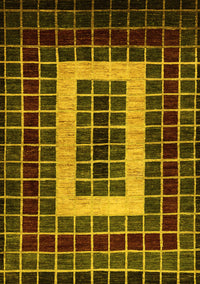 Abstract Yellow Modern Rug, abs327yw