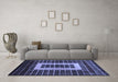 Machine Washable Abstract Blue Modern Rug in a Living Room, wshabs327blu