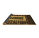 Sideview of Abstract Brown Modern Rug, abs327brn