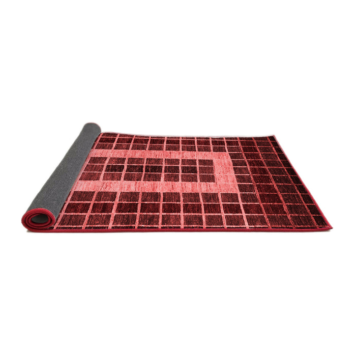 Abstract Red Modern Area Rugs