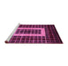 Sideview of Machine Washable Abstract Pink Modern Rug, wshabs327pnk