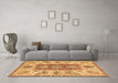 Machine Washable Abstract Brown Modern Rug in a Living Room,, wshabs3280brn