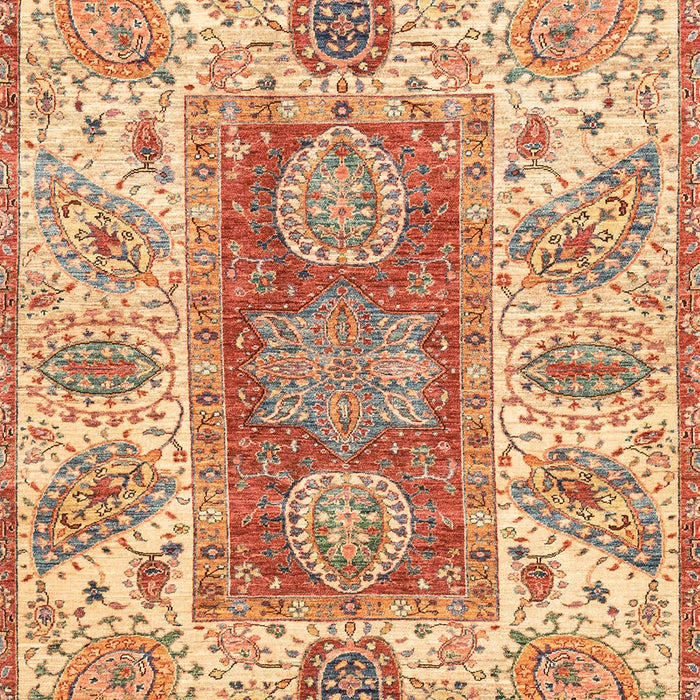 Machine Washable Abstract Red Rug, wshabs3280