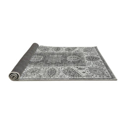 Sideview of Abstract Gray Modern Rug, abs3280gry