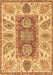 Machine Washable Abstract Brown Modern Rug, wshabs3280brn