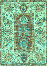 Abstract Turquoise Modern Rug, abs3280turq