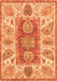 Machine Washable Abstract Orange Modern Area Rugs, wshabs3280org