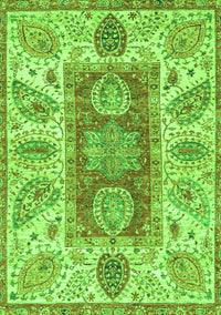 Abstract Green Modern Rug, abs3280grn