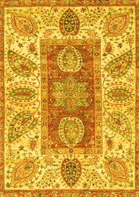 Abstract Yellow Modern Rug, abs3280yw