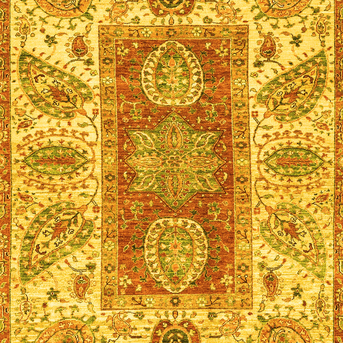 Abstract Yellow Modern Rug, abs3280yw