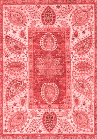 Abstract Red Modern Rug, abs3280red