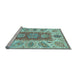 Sideview of Machine Washable Abstract Light Blue Modern Rug, wshabs3280lblu