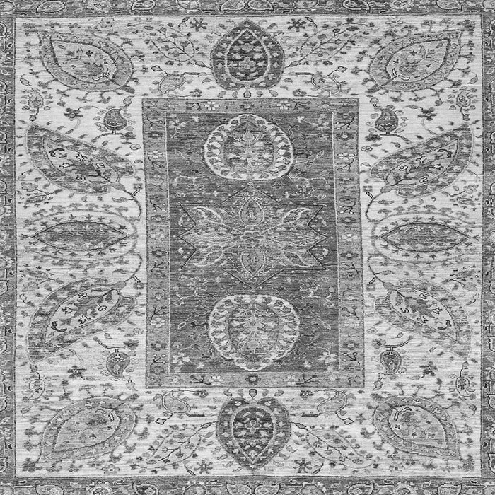 Square Machine Washable Abstract Gray Modern Rug, wshabs3280gry