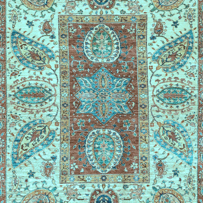 Abstract Light Blue Modern Rug, abs3280lblu