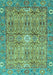 Abstract Turquoise Modern Rug, abs3281turq