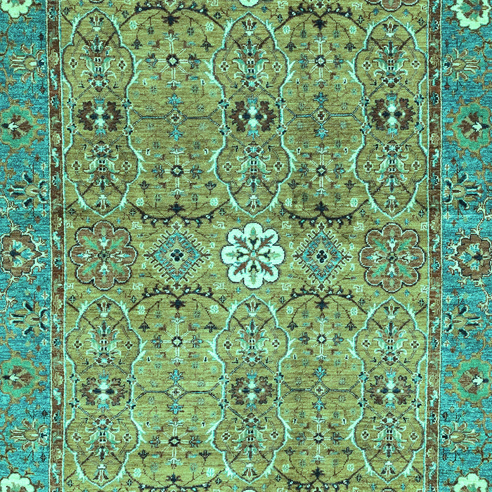 Abstract Turquoise Modern Rug, abs3281turq