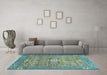 Machine Washable Abstract Light Blue Modern Rug in a Living Room, wshabs3281lblu