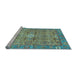 Sideview of Machine Washable Abstract Light Blue Modern Rug, wshabs3281lblu