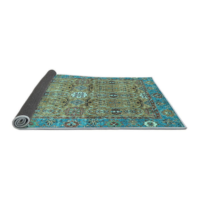 Sideview of Abstract Light Blue Modern Rug, abs3281lblu