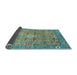 Sideview of Abstract Light Blue Modern Rug, abs3281lblu