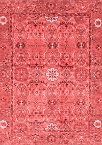 Abstract Red Modern Rug, abs3281red