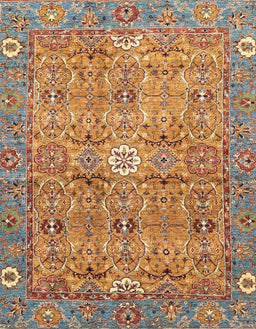 Abstract Red Modern Rug, abs3281
