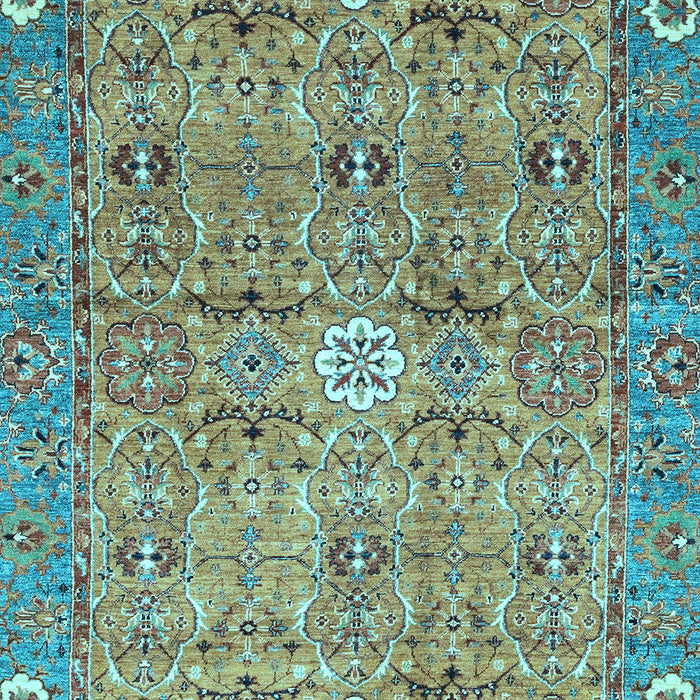 Abstract Light Blue Modern Rug, abs3281lblu