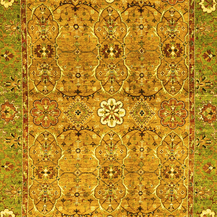 Abstract Yellow Modern Rug, abs3281yw