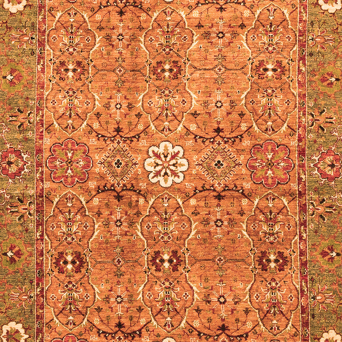 Abstract Orange Modern Rug, abs3281org