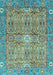 Machine Washable Abstract Light Blue Modern Rug, wshabs3281lblu