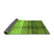 Sideview of Abstract Green Modern Rug, abs3282grn