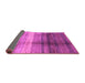 Sideview of Abstract Purple Modern Rug, abs3282pur