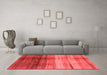 Modern Red Washable Rugs