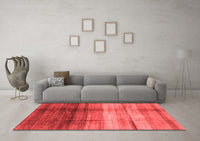 Machine Washable Abstract Red Modern Rug, wshabs3282red