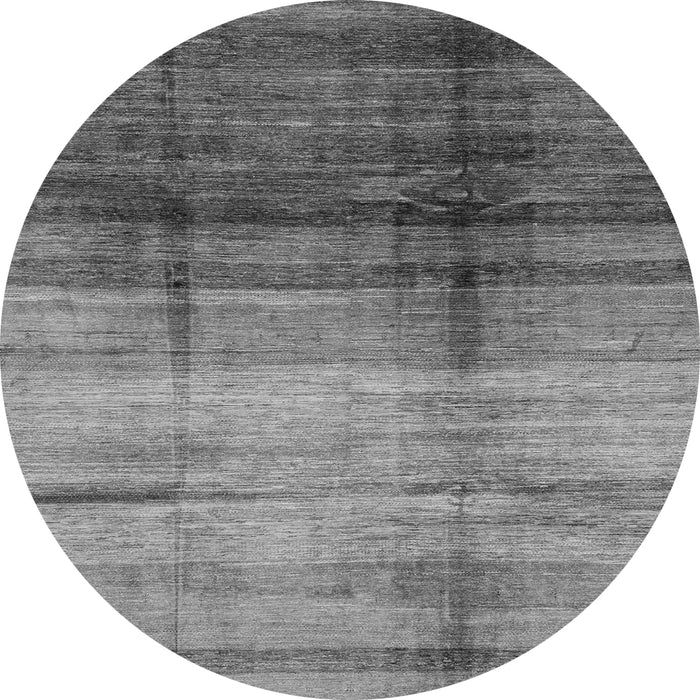 Round Machine Washable Abstract Gray Modern Rug, wshabs3282gry