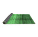 Sideview of Abstract Emerald Green Modern Rug, abs3282emgrn