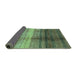 Sideview of Abstract Turquoise Modern Rug, abs3282turq