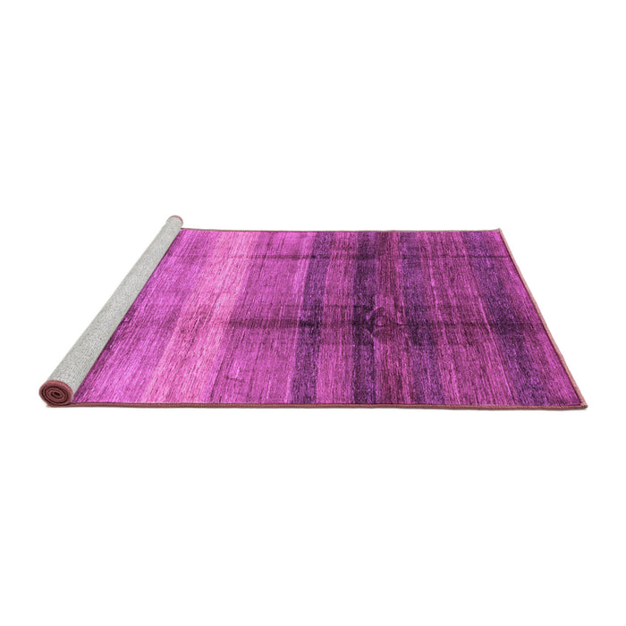 Sideview of Machine Washable Abstract Purple Modern Area Rugs, wshabs3282pur
